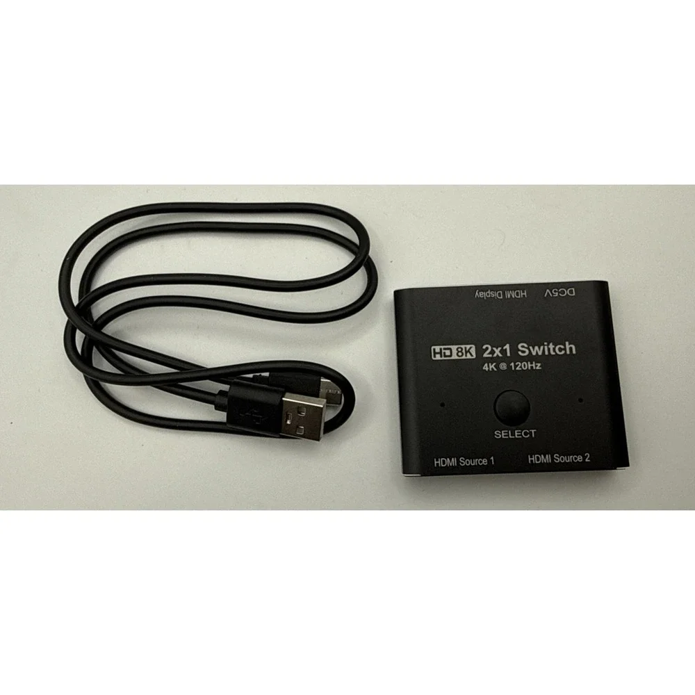 HDMI‎ HD 8K 2X1 Switch with cord 4K 120Hz